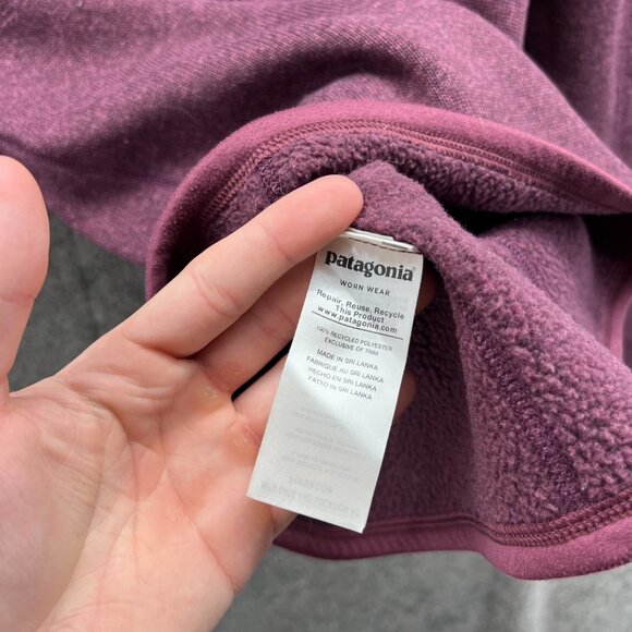 Patagonia Sweater Women Small Burgundy Half Zip Fleece Better Pullover 25618 - Picture 4 of 13